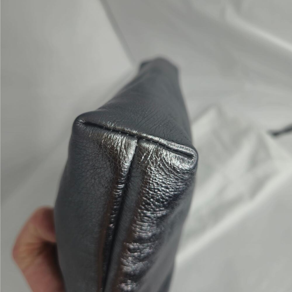 NWT Marc by Marc Jacobs Leather Gunpowder Metallic Clutch Purse - Picture 4 of 9